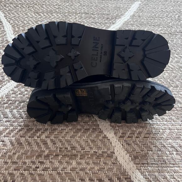 Celine Margaret Lug Sole Medium Zip Boot 15 Sz 38 - Picture 11 of 12